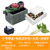 乌龟过滤器鱼缸顶滤盒水幕式顶滤上过滤盒鱼缸上置外置壁挂式自制 默认尺寸 ※小号裸盒+滤材包+水泵+绿萝