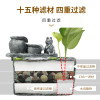 乌龟龟缸滴流盒过滤盒鱼缸过滤器外置上置滤盒净水循环自制小型_1 默认尺寸 【备用滤材包3份】（含过滤棉）