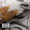 北欧垫ins家用丝圈垫踩脚垫防滑厅地毯玄关除尘蹭脚垫 60cm*90cm 黑金龟背叶丝圈地垫