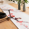 新中式禅意古典茶艺桌旗荷花复古茶台布艺棉麻中国风茶席防水茶桌 30*200cm 夏墨荷花桌旗