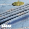 欧式桌布布艺客厅长方形棉麻茶几垫餐桌布现代简约家用深蓝色台布_1 130*180cm 黄底革花桌布