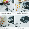ins北欧网红波点桌布防水防油茶几餐桌布艺棉麻小清新家用长方形 【棉麻防水】85*85cm 白底菱形桌布