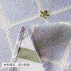 欧式茶几桌布客厅棉麻复古田园风格餐桌布艺长方形垫子美式轻奢风 50*160cm【双口袋收纳】 浮尘之叶（浅蓝）茶几布