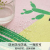 美式茶几桌布防水清新绿色田园风格客厅长方形棉麻餐桌布艺电视柜 （防水）70*180cm【双口袋收纳 绿底条形雨林茶几布