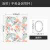 美式浴帘浴室防水布简易帘子套装免打孔隔断帘卫生间干湿分区屏风 默认尺寸 蜂鸟与花浴帘200宽*高200送钩