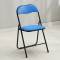 简易凳子靠背椅家用折叠椅子便携办公椅会议椅电脑椅座椅宿舍椅子_70 骆驼椅木板底座蓝色