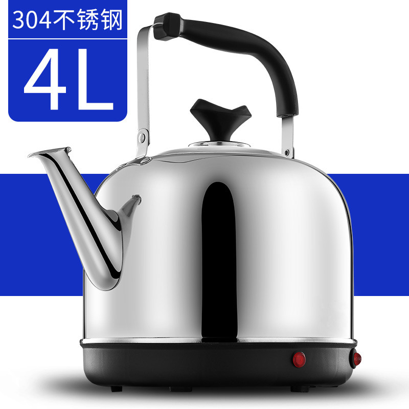 电热水壶烧水壶304不锈钢家用自动断电保温大容量电壶电开茶水壶_28 4L加厚（304自动断电）