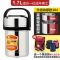 【保温12小时】304保温饭盒桶双三层学生大容量不锈钢提锅 1.7L(送餐具+保温袋)【特厚款】不锈钢色(橙色手柄)