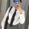 瑞丽珑懒人男女5CM8窄领带韩版手打男女士新伴郎结婚JK潮学生领带亮INS新款品质_901 黑色暗纹8CM拉链款