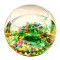 圆形鱼缸玻璃小号金鱼缸迷你圆形创意水族箱生态桌面绿植水培缸_1 默认尺寸 大号套餐B