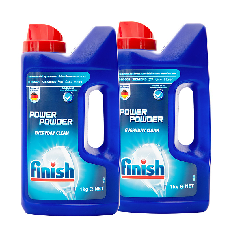 finish洗碗机专用洗涤粉剂 1公斤两件套 方太美的西门子水槽小型洗碗机用