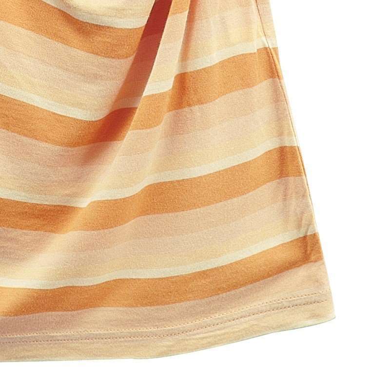 vancl凡客诚品 jasmines斜条纹短袖连衣裙 米咖渐变 s