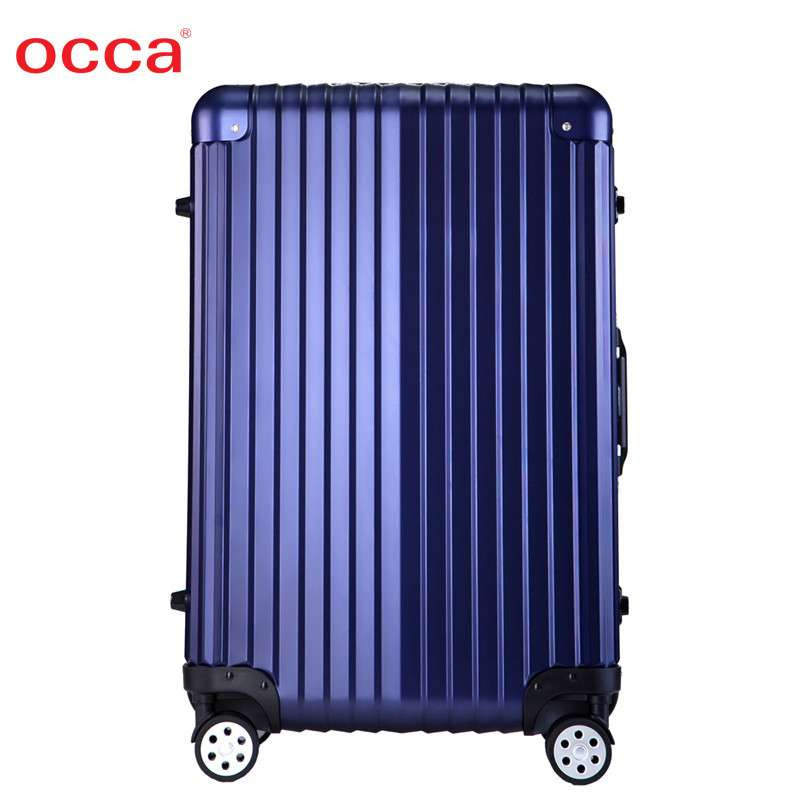 occa新款预售铝镁合金拉杆箱高端金属旅行箱时尚商务登机箱行李箱高贵
