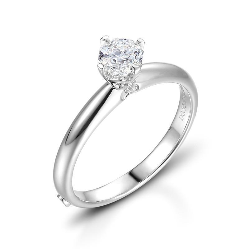 通灵珠宝(tesiro) 新一代蓝色火焰钻戒 18k金钻石结婚戒指 i