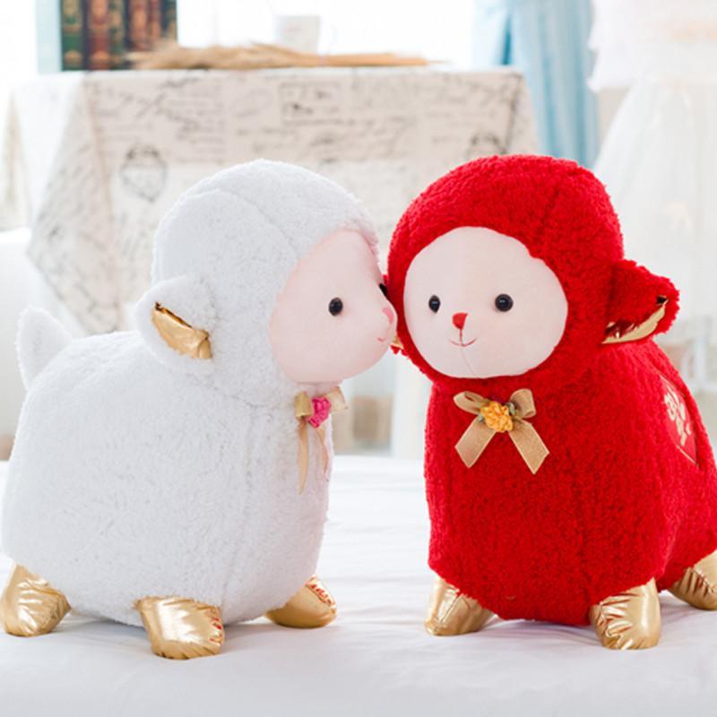 毛绒玩具公主小福羊 羊年吉祥物 毛绒玩偶 新年礼物送家人朋友创意