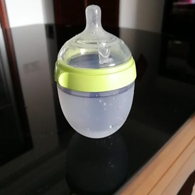 2个装|可么多么（como tomo）婴儿防胀气宽口径硅胶绿色奶瓶 150ml EN_150TP晒单图