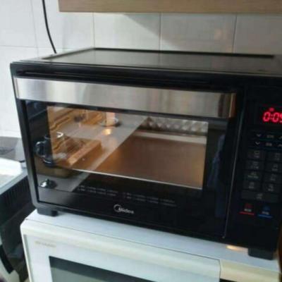 美的（Midea）电烤箱 T7-L325D 32L 多功能智能菜单 一键烘焙 简单易操作 双感温探头 低温发酵 独立控温晒单图