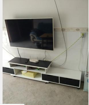 亿家达（yijiada） 电视柜茶几组合简约现代小户型电视机柜茶几套装客厅伸缩地柜 C款暖白+黑门板晒单图