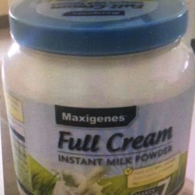 Maxigenes 美可卓高钙全脂奶粉 1kg/罐装 澳洲进口蓝胖子 澳大利亚成人奶粉 牛奶粉 含糖 低糖晒单图