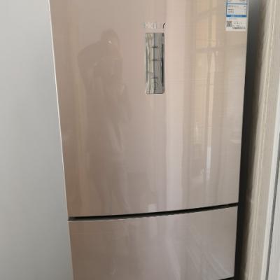 Haier/海尔冰箱 217升 三门冰箱 双频智能 风冷无霜 节能电冰箱BCD-217WDVLU1晒单图
