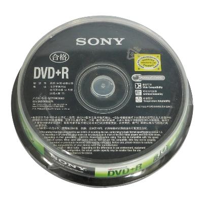 索尼Sony DVD空白光盘 刻录盘 DVD 刻录碟片 DVD+R 10片装 16X 一次性刻录盘 4.7G/张 散装晒单图