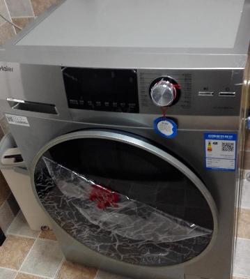 Haier/海尔洗衣机 10公斤 直驱变频 蒸汽除螨 洗烘一体烘干 空气洗 滚筒洗衣机EG10014HBD979U1晒单图