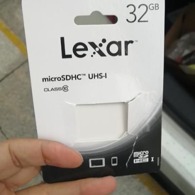 雷克沙(LEXAR) TF 存储卡MicroSD 32G 手机内存卡 平板 监控摄像头通用 行车记录仪专用 闪存卡晒单图