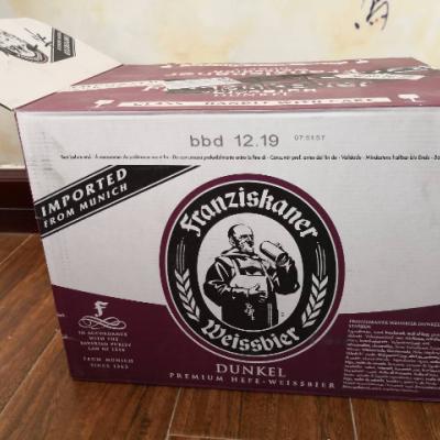 Franziskaner 德国进口 范佳乐（教士）小麦黑啤酒500ml*20瓶 整箱装晒单图