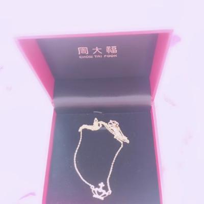 周大福（CHOW TAI FOOK)时尚皇冠为爱加冕项链(工费:78计价)F199792 3.3g40cm晒单图