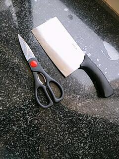 苏泊尔（SUPOR）国产优质不锈钢刀具三件套T1310E切片菜刀剪刀水果刀套装剥皮刀晒单图