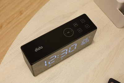 Dido X9无线复古蓝牙音箱新款迷你家庭插卡镜面音箱收音通话遥控智能音响黑色蓝牙4.2晒单图