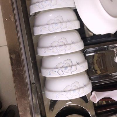 富昱景 景德镇陶瓷盘子碗碟餐具套装国产家用中韩式 56件花开时节10人食晒单图