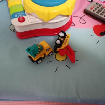 智恩堡/zhienb 儿童宝宝工程回力车消防惯性小汽车玩具儿童迷你推土搅拌挖掘机车模玩具 10只装晒单图