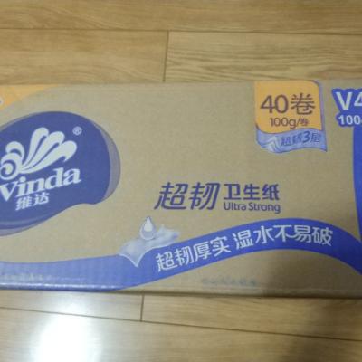维达（Vinda） 卷纸 超韧三层100g*40卷无芯卷纸 卫生纸巾（整箱销售）晒单图