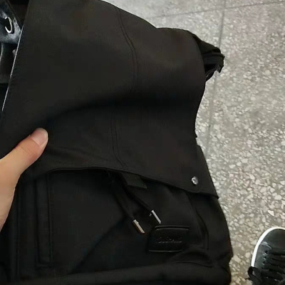 淑女芭莎(SHUNVBASHA) USB充电女户外帆布大旅行背包时尚双肩包学生书包 黑色晒单图
