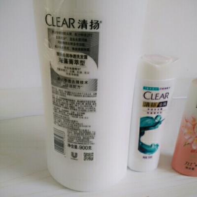 清扬 (CLEAR) 去屑净透洗发水 海藻菁萃型900g*2+清扬洗发水100g*2（香型随机）【联合利华】晒单图