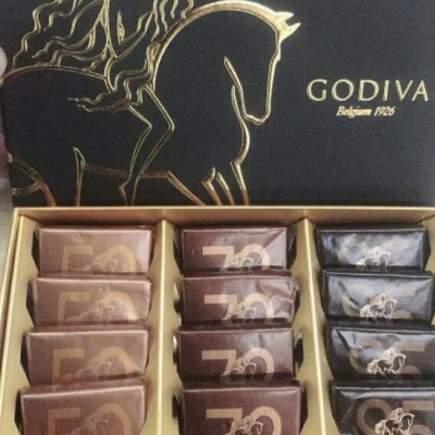 【顺丰配送】比利时进口巧克力GODIVA歌帝梵12片排块黑巧克力礼盒装晒单图