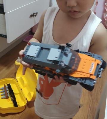 星堡XINGBAO车系列汽车塑料小颗粒拼装儿童积木玩具6岁以上男女孩玩具 地形车【529颗】晒单图