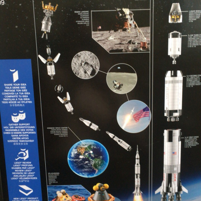LEGO 乐高 Ideas系列 乐高 美国宇航局阿波罗土星五号 21309 14岁以上 塑料玩具 200块以上晒单图