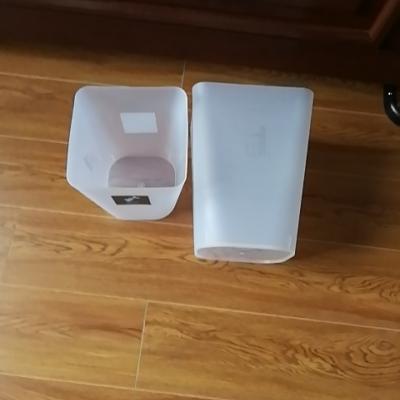 北欧垃圾桶家用法耐客厅创意厨房卧室卫生间分类厕所办公室大号拉圾筒FANAI 小号+大号（透明白）晒单图