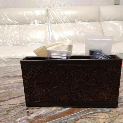 皮革多功能纸巾盒 客厅茶几桌面遥控器收纳盒餐巾抽纸盒可爱简约 古典花 pu仿皮革其他clevermama晒单图