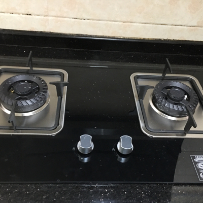 万家乐燃气灶家用煤气灶 4.2KW大火力 黑晶面板 钢化玻璃 台嵌两用 双灶 液化气JZY-DQZ01B晒单图