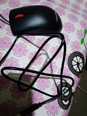 联想(Lenovo)办公鼠标有线usb大红点M120Pro商务便携笔记本台式电脑一体机家用 人体工程学晒单图
