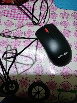 联想(Lenovo)办公鼠标有线usb大红点M120Pro商务便携笔记本台式电脑一体机家用 人体工程学晒单图