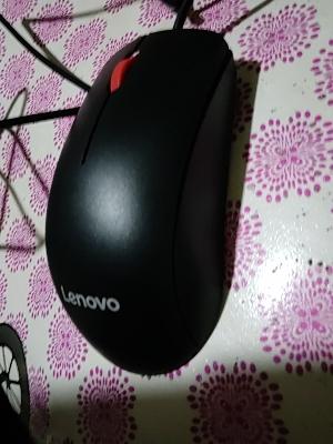 联想(Lenovo)办公鼠标有线usb大红点M120Pro商务便携笔记本台式电脑一体机家用 人体工程学晒单图