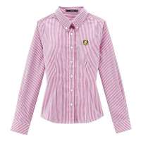 VANCL凡客诚品 学院风条纹长袖衬衫 红色条纹 M