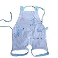 FLUREBABY吸汗透气纯棉婴儿肚兜2条装0-1Y蓝
