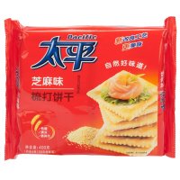 太平 梳打饼干（芝麻口味）400g/袋