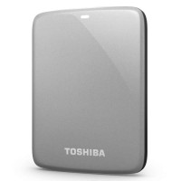 东芝移动硬盘恺乐V7 Connect分享系列 （USB3.0）1TB（简约银）