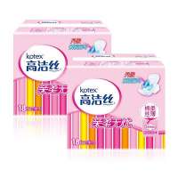 高洁丝丝薄棉柔日用卫生巾240mm18片*2包